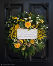 Load image into Gallery viewer, Blessed Bee Welcome Wreath
