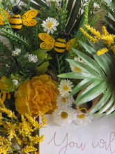 Load image into Gallery viewer, Blessed Bee Welcome Wreath
