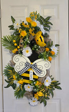 Load image into Gallery viewer, Bee Happy Door Swag
