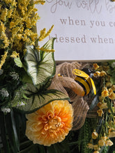 Load image into Gallery viewer, Blessed Bee Welcome Wreath
